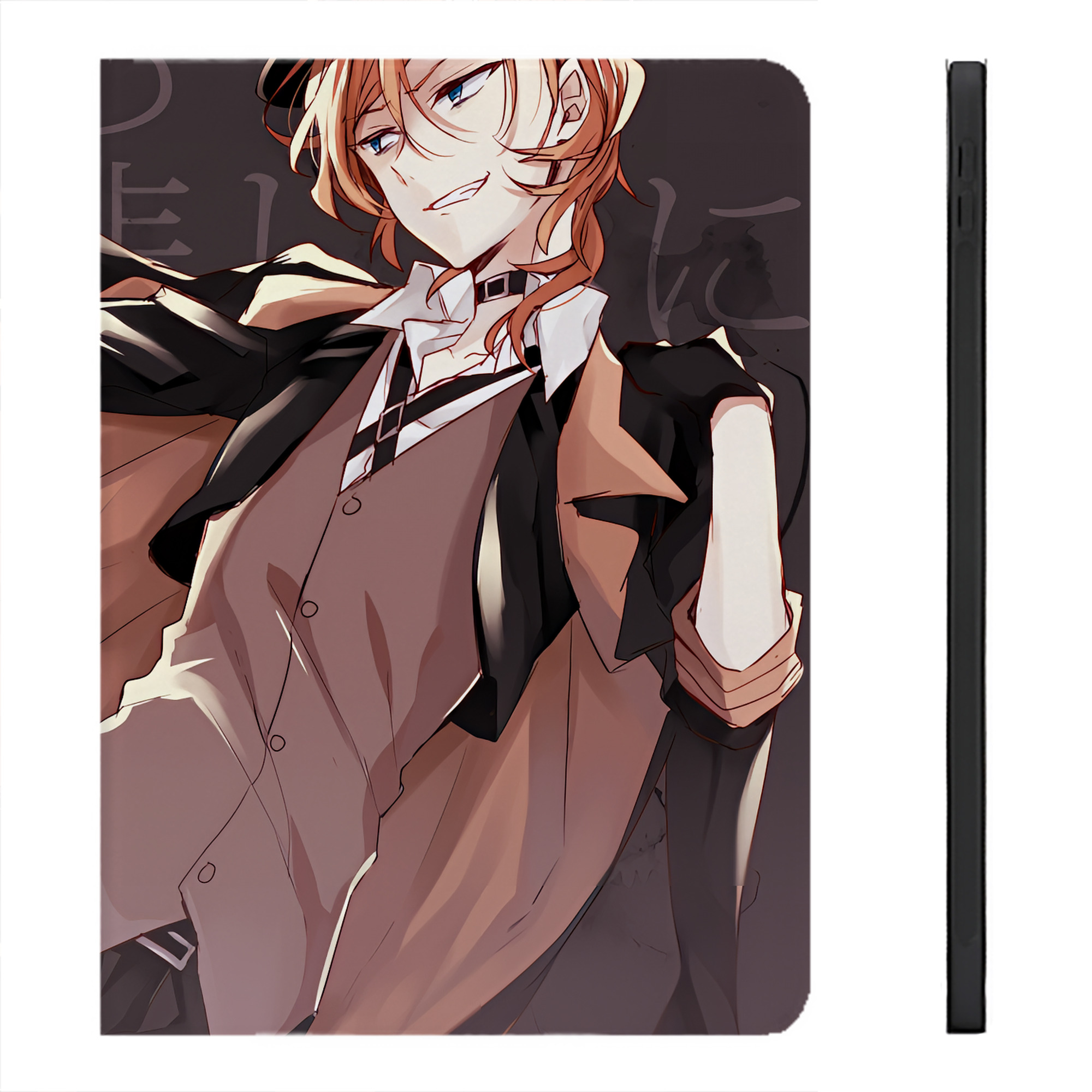 （画像用） 文豪ストレイドッグス Bungo Stray Dogs IPadケース ペンホルダー付き ブックスタイルデザイン